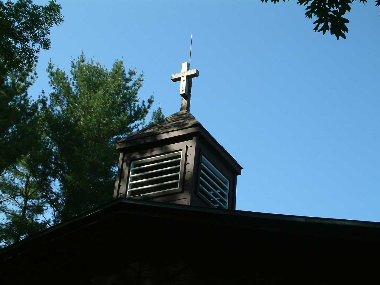 The Camp Cleghorn chapel steeple and bell